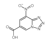 Tetrazolo[1,5-a]pyridine-6-carboxylicacid, 8-nitro- Structure