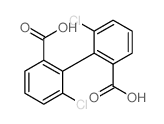 2-(2-carboxy-6-chloro-phenyl)-3-chloro-benzoic acid structure