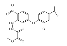 methyl 2-[2-[5-[2-chloro-4-(trifluoromethyl)phenoxy]-2-nitrophenyl]hydrazinyl]-2-oxoacetate结构式