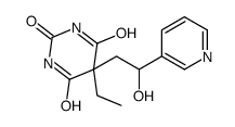 5-ethyl-5-(2-hydroxy-2-pyridin-3-ylethyl)-1,3-diazinane-2,4,6-trione Structure