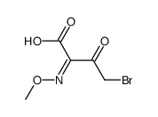 4-bromo-2-methoxyimino-3-oxobutyric acid结构式