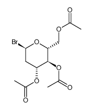 3,4,6-tri-O-acetyl-2-deoxy-α-D-arabino-hexopyranosyl bromide结构式