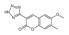 6-methoxy-7-methyl-3-(2H-tetrazol-5-yl)chromen-2-one picture