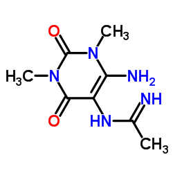 Ethanimidamide, N-(6-amino-1,2,3,4-tetrahydro-1,3-dimethyl-2,4-dioxo-5-pyrimidinyl)- (9CI) Structure