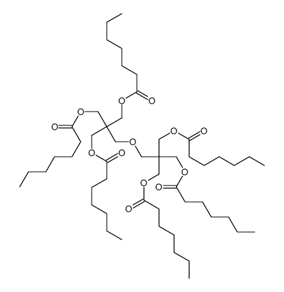 2-[[3-[(1-oxoheptyl)oxy]-2,2-bis[[(1-oxoheptyl)oxy]methyl]propoxy]methyl]-2-[[(1-oxoheptyl)oxy]methyl]propane-1,3-diyl bisheptanoate结构式