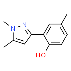 Phenol, 2-(1,5-dimethyl-1H-pyrazol-3-yl)-4-methyl- (9CI)结构式