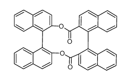 (SS)-tetranaphtho[2,1-b:1,2-d:1,2-h:1,2-j][1,6]dioxacyclododeca-2,4,8,10-tetraene-7,12-dione结构式