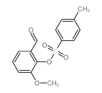 3-methoxy-2-(4-methylphenyl)sulfonyloxy-benzaldehyde structure