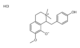 1-[(4-hydroxyphenyl)methyl]-7-methoxy-2,2-dimethyl-3,4-dihydro-1H-isoquinolin-2-ium-8-ol,chloride结构式