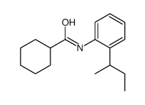 Cyclohexanecarboxamide, N-[2-(1-methylpropyl)phenyl]- (9CI) Structure