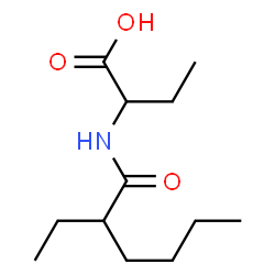 Butanoic acid,2-[(2-ethyl-1-oxohexyl)amino]-结构式