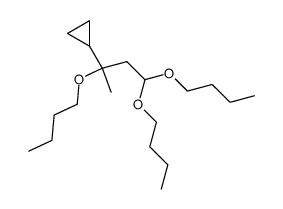 (+/-)-3-Butoxy-3-cyclopropyl-butyraldehyd-dibutylacetal Structure