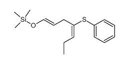 trimethyl(((4E)-4-(phenylthio)hepta-1,4-dien-1-yl)oxy)silane结构式