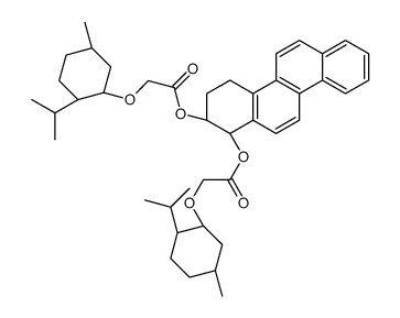 [(1R,2R)-1-[2-(5-methyl-2-propan-2-ylcyclohexyl)oxyacetyl]oxy-1,2,3,4-tetrahydrochrysen-2-yl] 2-(5-methyl-2-propan-2-ylcyclohexyl)oxyacetate结构式