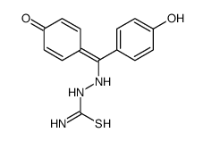 [[(4-hydroxyphenyl)-(4-oxocyclohexa-2,5-dien-1-ylidene)methyl]amino]thiourea结构式