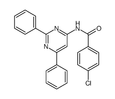 4-chloro-N-(2,6-diphenylpyrimidin-4-yl)benzamide Structure