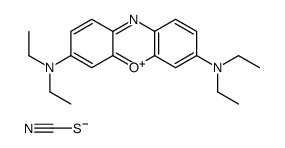 3,7-bis(diethylamino)phenoxazin-5-ium thiocyanate structure