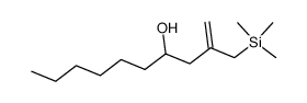 2-((trimethylsilyl)methyl)dec-1-en-4-ol结构式