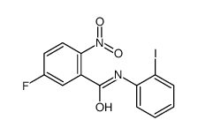 5-fluoro-N-(2-iodophenyl)-2-nitrobenzamide结构式