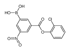 3-(2-chlorophenoxycarbonyl)-5-nitrophenylboronic acid Structure
