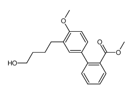 3'-(4-Hydroxy-butyl)-4'-methoxy-biphenyl-2-carboxylic acid methyl ester结构式