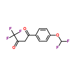 1-(4-DIFLUOROMETHOXY-PHENYL)-4,4,4-TRIFLUORO-BUTANE-1,3-DIONE structure