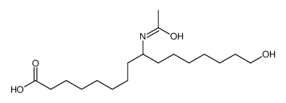 9-acetamido-16-hydroxyhexadecanoic acid Structure