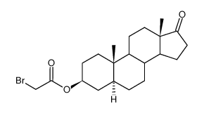 3-bromoacetoxyandrostan-17-one结构式