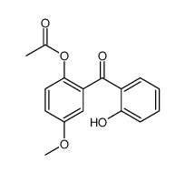 [2-(2-hydroxybenzoyl)-4-methoxyphenyl] acetate Structure