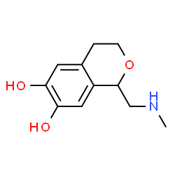 1H-2-Benzopyran-6,7-diol, 3,4-dihydro-1-[(methylamino)methyl]- (9CI) structure