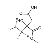 β-hydroxy-β-carbomethoxytetrafluorovaleric acid结构式