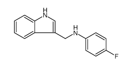(4-FLUORO-PHENYL)-(1H-INDOL-3-YLMETHYL)-AMINE结构式