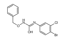 1-BENZYLOXY-3-(4-BROMO-3-CHLOROPHENYL)UREA结构式