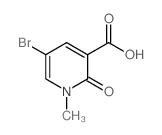 5-Bromo-1-methyl-2-oxo-1,2-dihydropyridine-3-carboxylic acid Structure