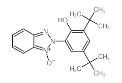 Phenol,2,4-bis(1,1-dimethylethyl)-6-(1-oxido-2H-benzotriazol-2-yl)- structure