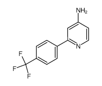 2-{4-(trifluoromethyl)phenyl}-4-pyridinamine结构式