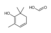 formic acid,2,6,6-trimethylcyclohexa-1,3-dien-1-ol结构式