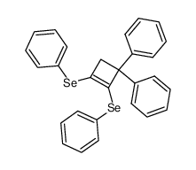 3,3-diphenyl-1,2-bis(phenylselanyl)cyclobut-1-ene Structure