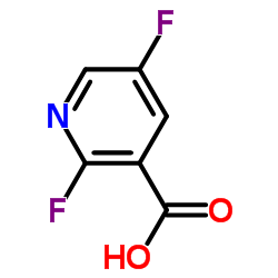 2,5-二氟吡啶-3-羧酸结构式