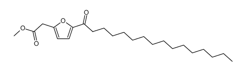 (5-hexadecanoylfuran-2-yl)acetic acid methyl ester结构式