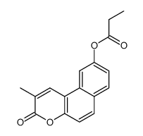 2-methyl-9-propionyloxy-benzo[f]chromen-3-one结构式