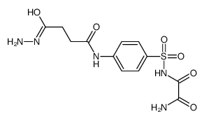 N'-[4-[(4-hydrazinyl-4-oxobutanoyl)amino]phenyl]sulfonyloxamide结构式