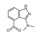 3-Dimethylamino-4-nitroindazol结构式
