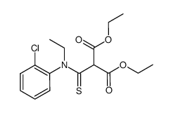 diethyl 2-((2-chlorophenyl)(ethyl)carbamothioyl)malonate结构式