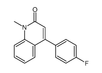 4-(4-fluorophenyl)-1-methylquinolin-2-one结构式