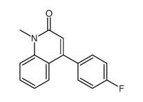 4-(4-fluorophenyl)-1-methylquinolin-2-one Structure