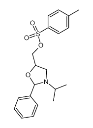 2-phenyl-3-isopropyl-5-((tosyloxy)methyl)oxazolidine Structure