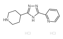 2-(5-piperidin-4-yl-4H-1,2,4-triazol-3-yl)pyridine dihydrochloride Structure