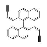 2-((Z)-but-1-en-3-ynyl)-1-(2-((Z)-but-1-en-3-ynyl)naphthalen-1-yl)naphthalene结构式
