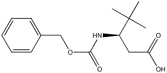 Cbz-(R)-3-t-Butyl-beta-alanine structure